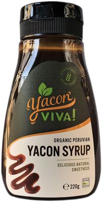 YaconViva! Organic Yacon Syrup 220g 100% Natural Peruvian Superfood Suitable for the Keto Diet, Diabetes, Vegan, &amp; Vegetarians Ultra Low GI Foods Supports a Low Sugar Diet