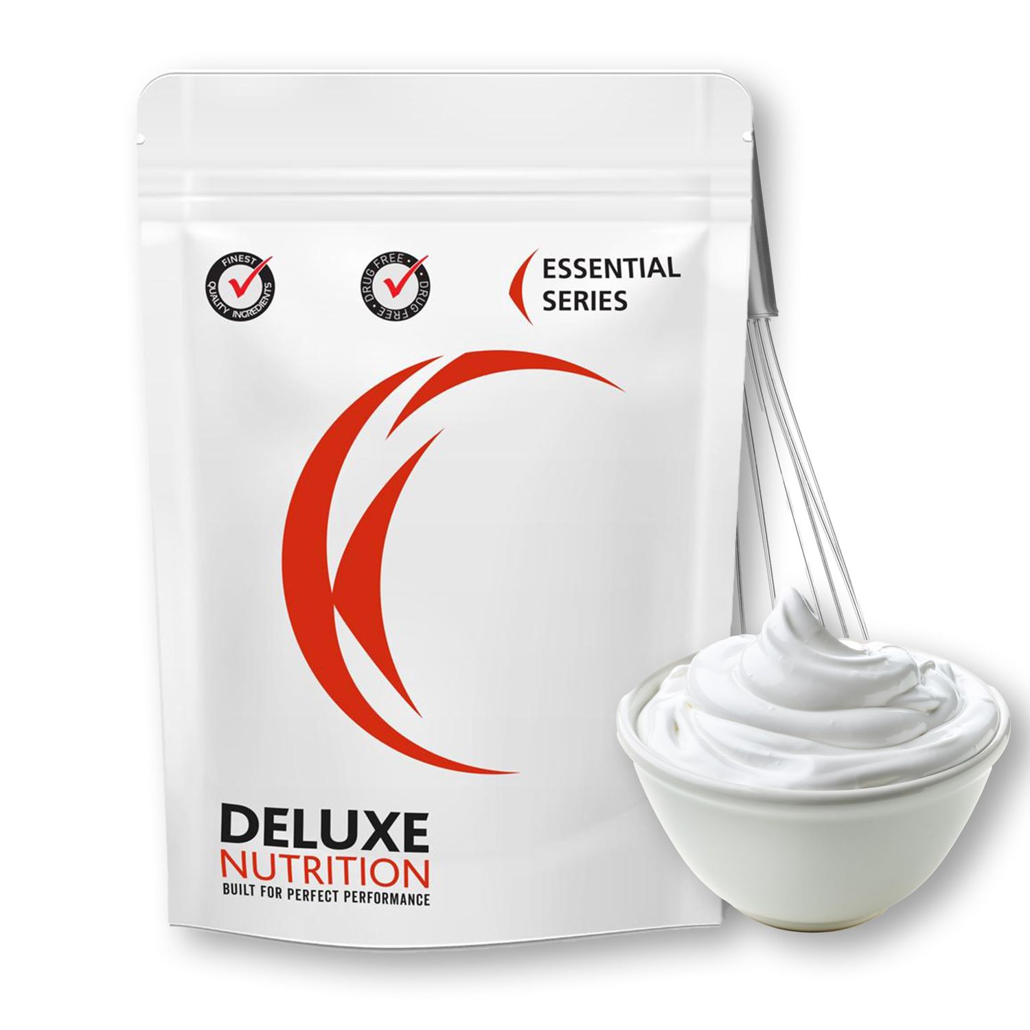 Deluxe Premium Egg White Powder 100g - 100% Pure Pasteurised Egg Whites, No Additives, High Protein &amp; Fat Free - Ideal for Meringues, Macarons, Pavlovas, Royal Icing &amp; Baking