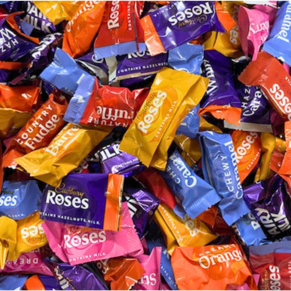 Cadburys Chocolates 500g - Contains Up To 9 Types - Chocolate Pick &amp; Mix - Approx 45 Individually Wrapped Chocolates By Sweetish