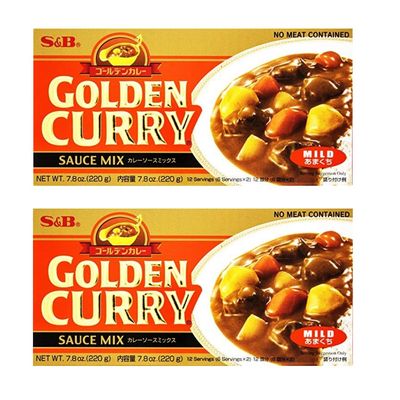 S&amp;B Golden Curry Mild 220g - Pack of 2