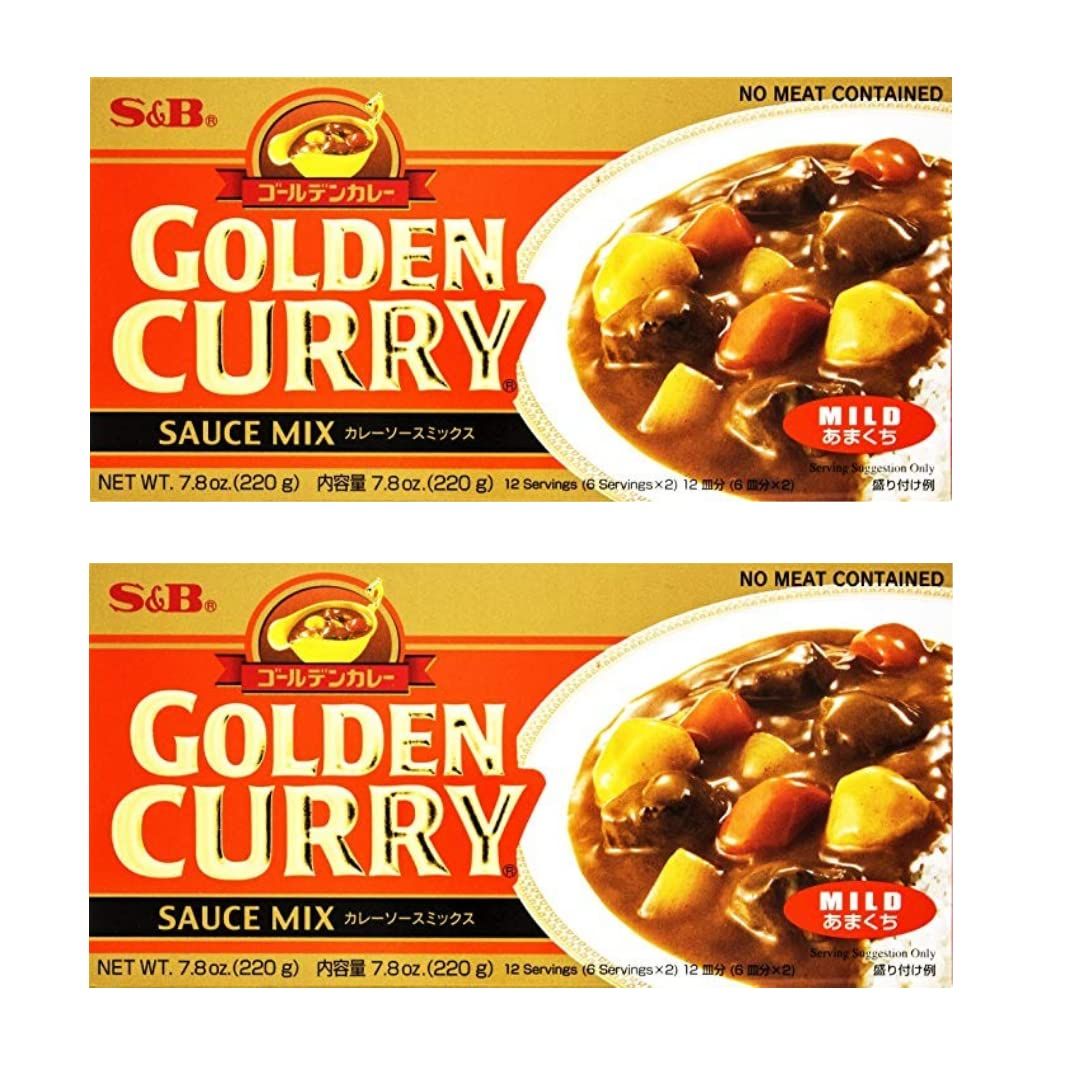 S&amp;B Golden Curry Mild 220g - Pack of 2
