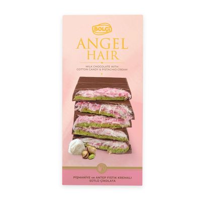 bolci, COTTON CANDY &amp; PISTACHIO,CREAM FILLED,MILK CHOCOLATE, 170g