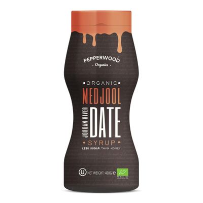 Organic Medjool Date Syrup 400g - Made from 100% Organic Jordanian River Medjool Dates - by Pepperwood Organics