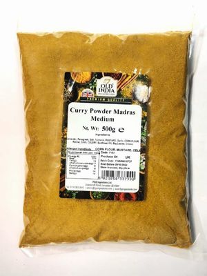 Old India Curry Powder Madras Medium 500g