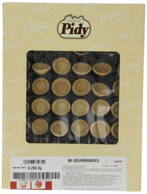 Pidy Gourmande Mini Savoury Quiche Cases, 4 cm Diameter - 96 Portions