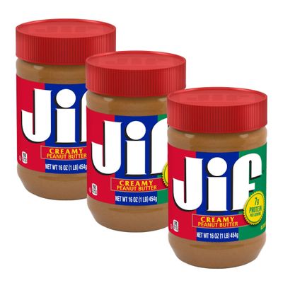 (3 Pack) Jif Creamy Peanut Butter Gluten Free 454g