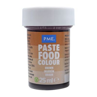 PME Paste Food Colour Brown 25 g
