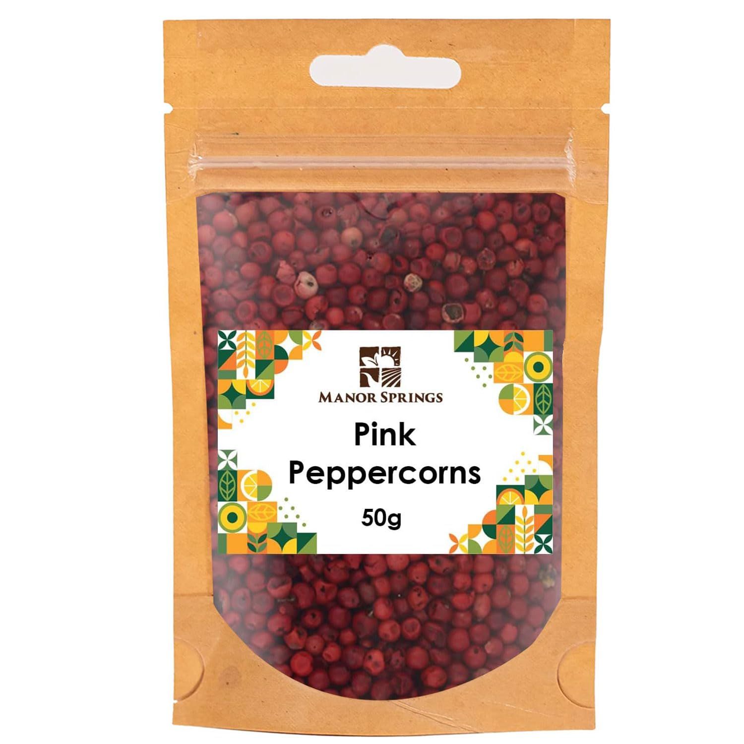 Pink Peppercorns 50g by Manor Springs