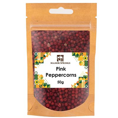 Pink Peppercorns 50g by Manor Springs