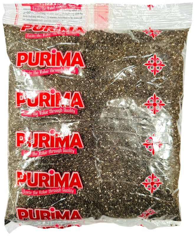 Chia Seeds 1kg - for Weight Loss Raw Black Seed Dark Whole Natural Bulk Keto Protein Shakes Smoothies Breakfast Cereals Porridge Topper Pudding to Eat Non GMO Weightloss (Packaging May Vary) PURIMA