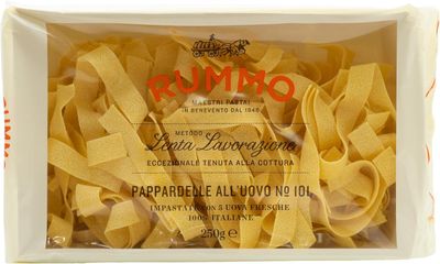 Rummo Pappardelle All'Uovo Nest No. 101 - Luxurious Italian Egg Pasta, Slow-Dried &amp; Ribbon-Cut for Perfect Texture, 250 g (Pack of 1)