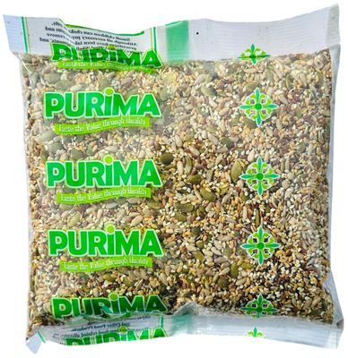 Mixed Seeds 1kg - 7 Seed Mix for Bread Baking Eating To Eat Blend Pumpkin Sunflower Golden Linseed Brown Flaxseed Sesame Poppy Millet Raw Natural Bulk Humans Breakfast Cereals Porridge Making Salads