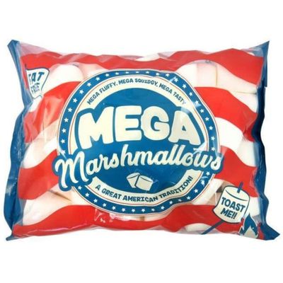 Mega Marshmallow Pack 550g- Tasty, Fluffy, Extra Large Fat Free. Smores &amp; Roasting Pack of 1 (550g x 1)