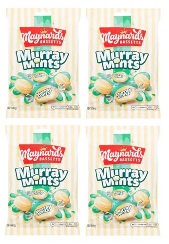 Europe Centre - Maynard Bassets Murray Mints Hard Boiled Sweets Bags 193g bulk Bundles (4 Bags x 193g)