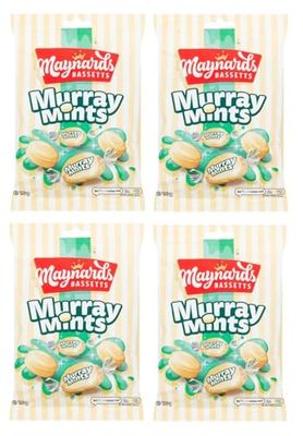 Europe Centre - Maynard Bassets Murray Mints Hard Boiled Sweets Bags 193g bulk Bundles (4 Bags x 193g)