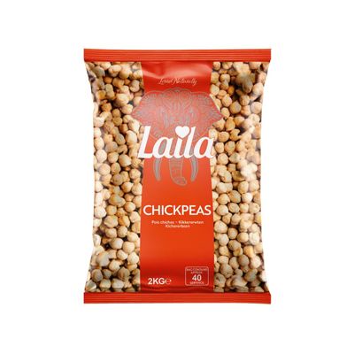 Laila Chickpeas 2 kg (Pack of 1)