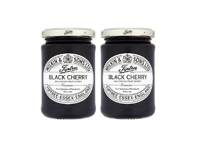 Tiptree Jams Black Cherry Preserve 12oz (Pack of 2) by Tiptree