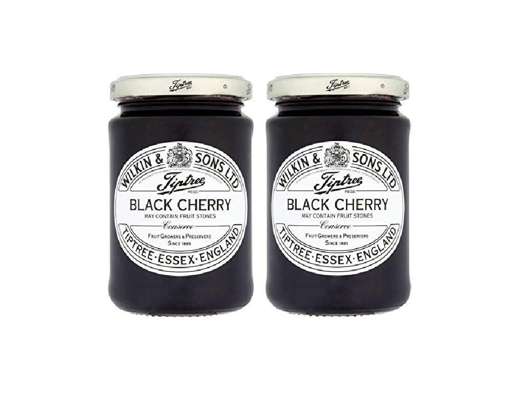 Tiptree Jams Black Cherry Preserve 12oz (Pack of 2) by Tiptree