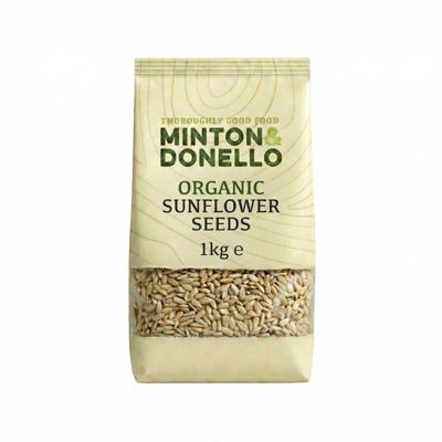 Minton &amp; Donello - Organic Sunflower Seeds, Bulk Pack, Rich in Vitamins, 1kg