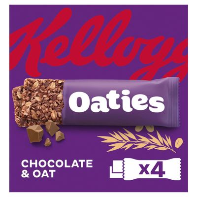 Kellogg's Oaties Chocolate &amp; Oat snack bars 4x40g