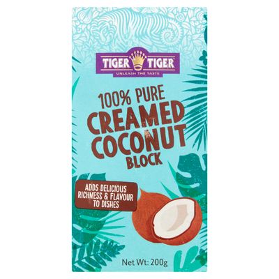 Tiger Tiger Pure Creamed Coconut (Block) 200g