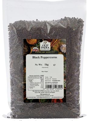 Old India Black Peppercorns 1kg