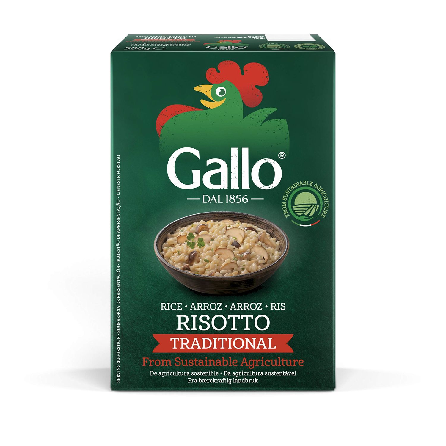 Riso Gallo Vegan Risotto Traditional, 500 g (Pack of 1)