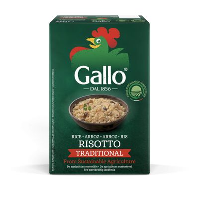 Riso Gallo Vegan Risotto Traditional, 500 g (Pack of 1)