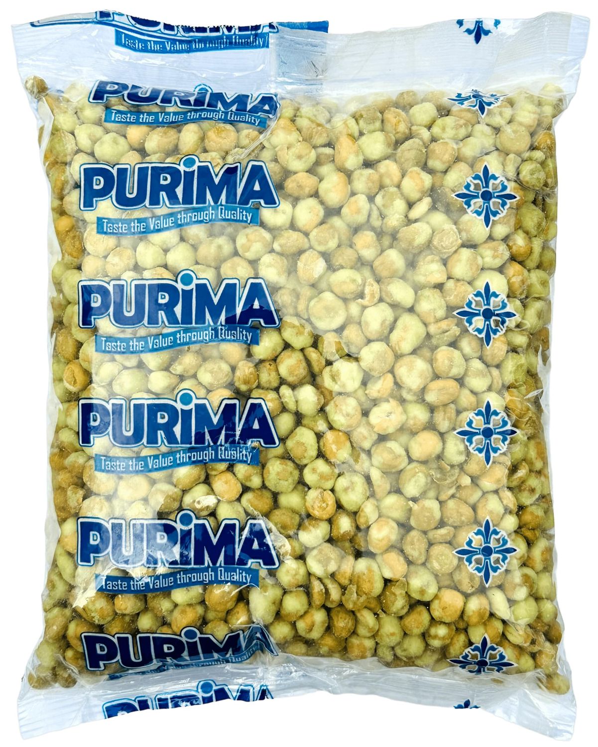 Wasabi Peas 1kg - Green Japanese Horseradish Flavoured Crispy Crunchy Coated Pea Snack - Hot Spicy Sauce Strong Flavour - Large Bulk Snacks Natural Flavouring (Packaging May Vary) Vegan PURIMA