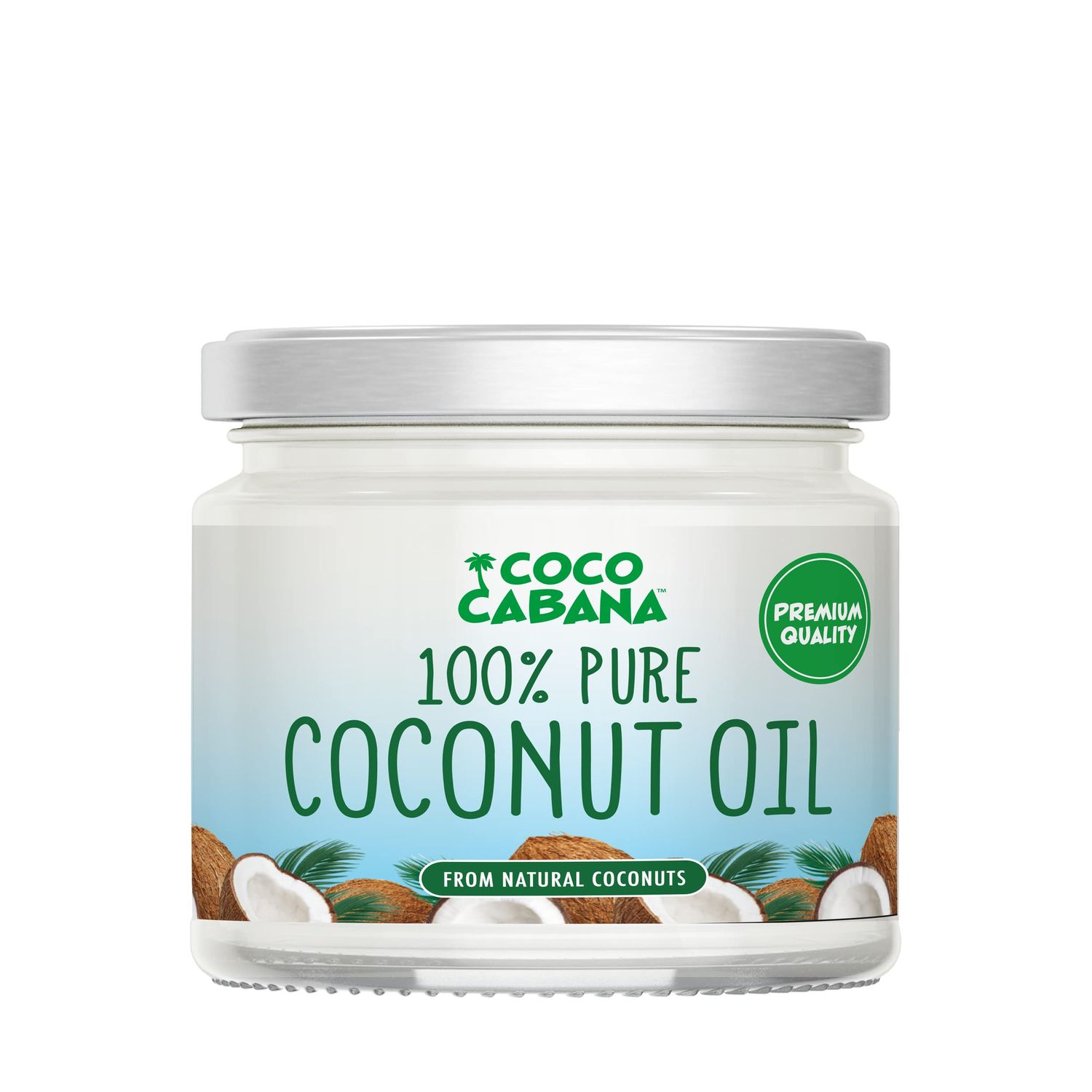 Coco Cabana 100% Pure Coconut Oil 300ml, Vegan Gluten &amp; Dairy Free, Natural Beauty Product, Skin &amp; Hair, Cooking