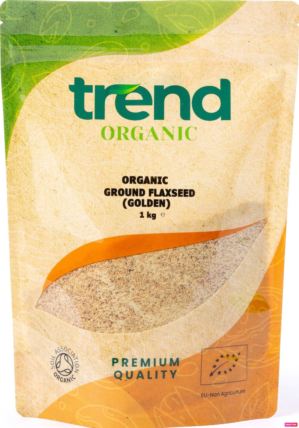 Trend Organic Ground Flaxseed (Golden), 1kg-Milled Linseed Seeds, High in Protein, Rich in Fibre and Omega-3s, Certified Organic, Vegan, GMO-Free, No Additives, No Preservatives, Raw