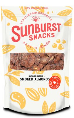 Sunburst Snacks Smoked Almonds, Whole Californian Almonds with a Roasted Smoked Flavour, 1KG