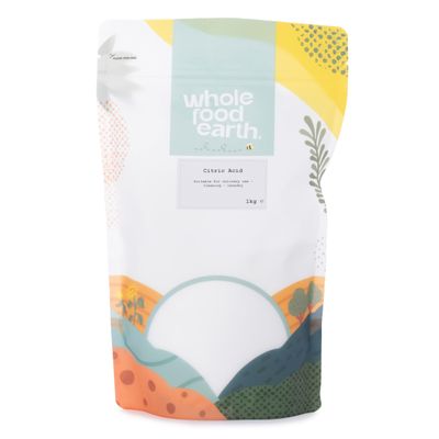 Wholefood Earth - Citric Acid 1kg - Anhydrous - Food Grade