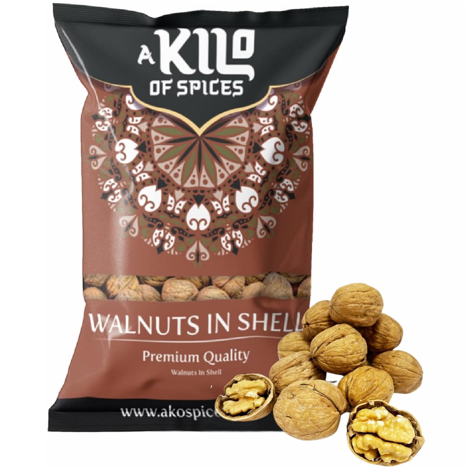 A Kilo of Spices Walnuts in their Shell 500g Whole Walnuts Raw Nuts in Shell Premium Quality Perfect Squirrel Food Ideal for a Healthy and Nutritious Treat