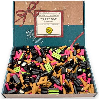Heavenly Sweets Liquorice Sweets Gift Box 850g Pick and Mix Allsorts Hamper Premium Finnish Licorice Assortment Birthday Valentines Easter Fathers Day Selection for Men Women Adults