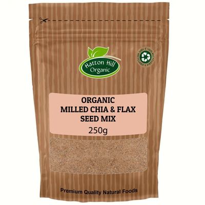 Organic Milled Chia &amp; Flax Seed Mix 250g by Hatton Hill Organic