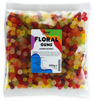 Just Treats Original Scented Floral Gums (500g Share Bag)
