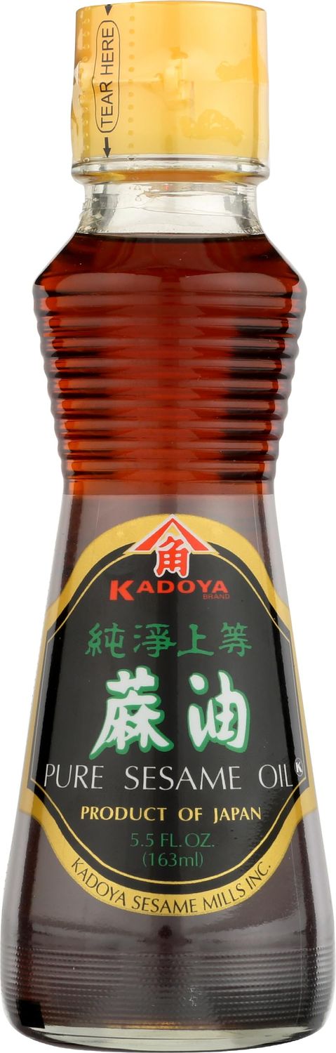 Kadoya Pure Sesame Oil 163ml Rich Toasted Aroma &amp; Bold Nutty Flavour Premium Japanese Oil for Stir-Fries, Dressings, Marinades &amp; Dipping Sauces