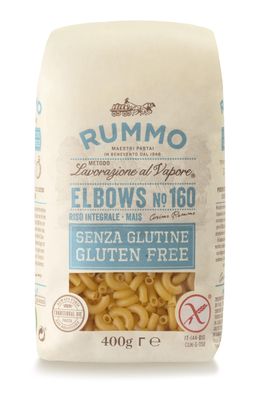 Rummo Gluten Free Elbow Pasta No.160 - Masterfully Made Italian Pasta, Perfect for Gourmet Creations, 400 g (Pack of 1)
