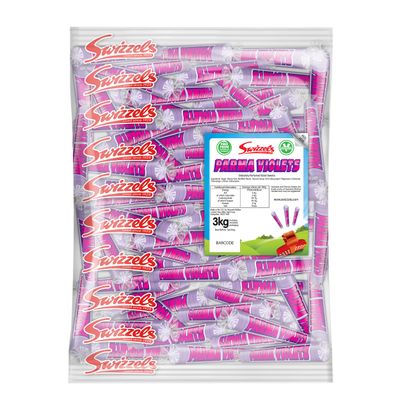 Swizzels Parma Violets Sweets Party Pack, Violet Flavoured Vegan Sweets, 3kg Bulk Bag