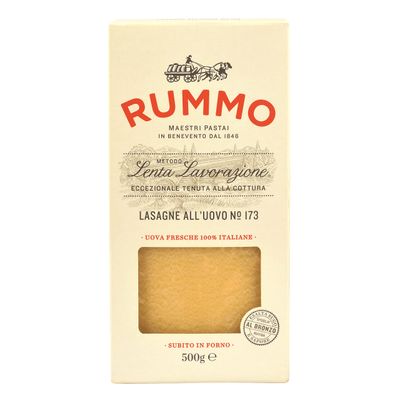 Rummo Egg Lasagne All'uovo Pasta, No.173 - Premium Italian Pasta Sheets, Artisan-Made for Traditional Layered Perfection, 500 g (Pack of 1)