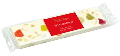 Bon Bon's Gourmet - Traditional Favourites Tutti Frutti Nougat Bar 100g Bar - Soft and Chewy Tutti Frutti Nougat! Delicious, Retro Treat - Great For Hampers!