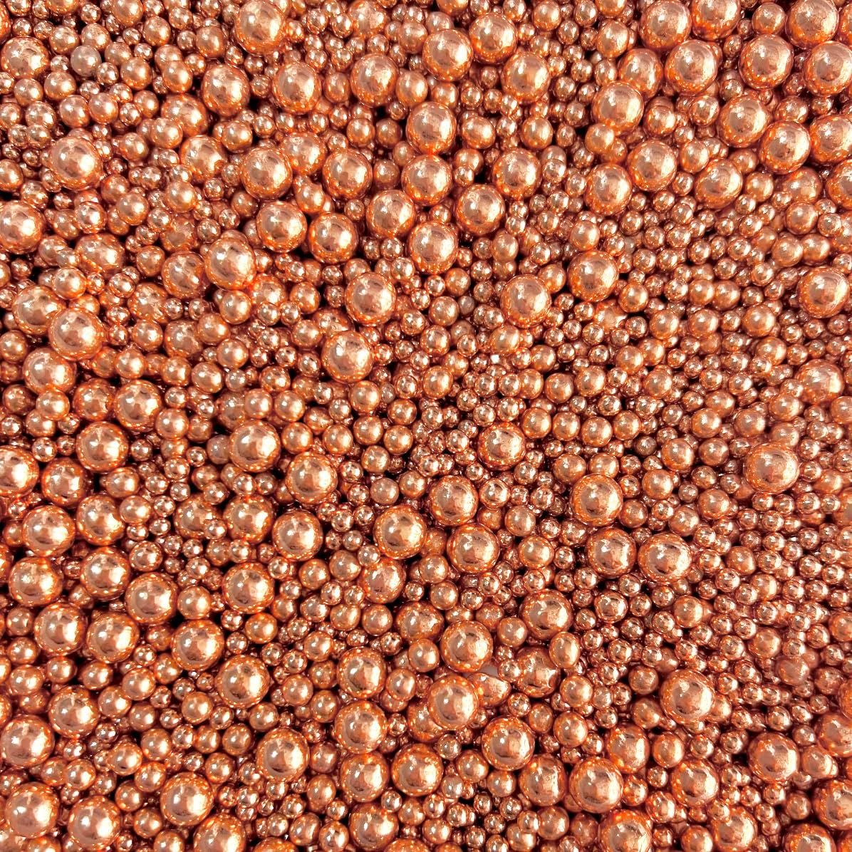 Rose Gold Metallic Sprinkles pearls cupcake cake toppers balls 100s and 1000s rods mix blend gold wedding decoration birthday cakes cupcakes topper OPULENCE