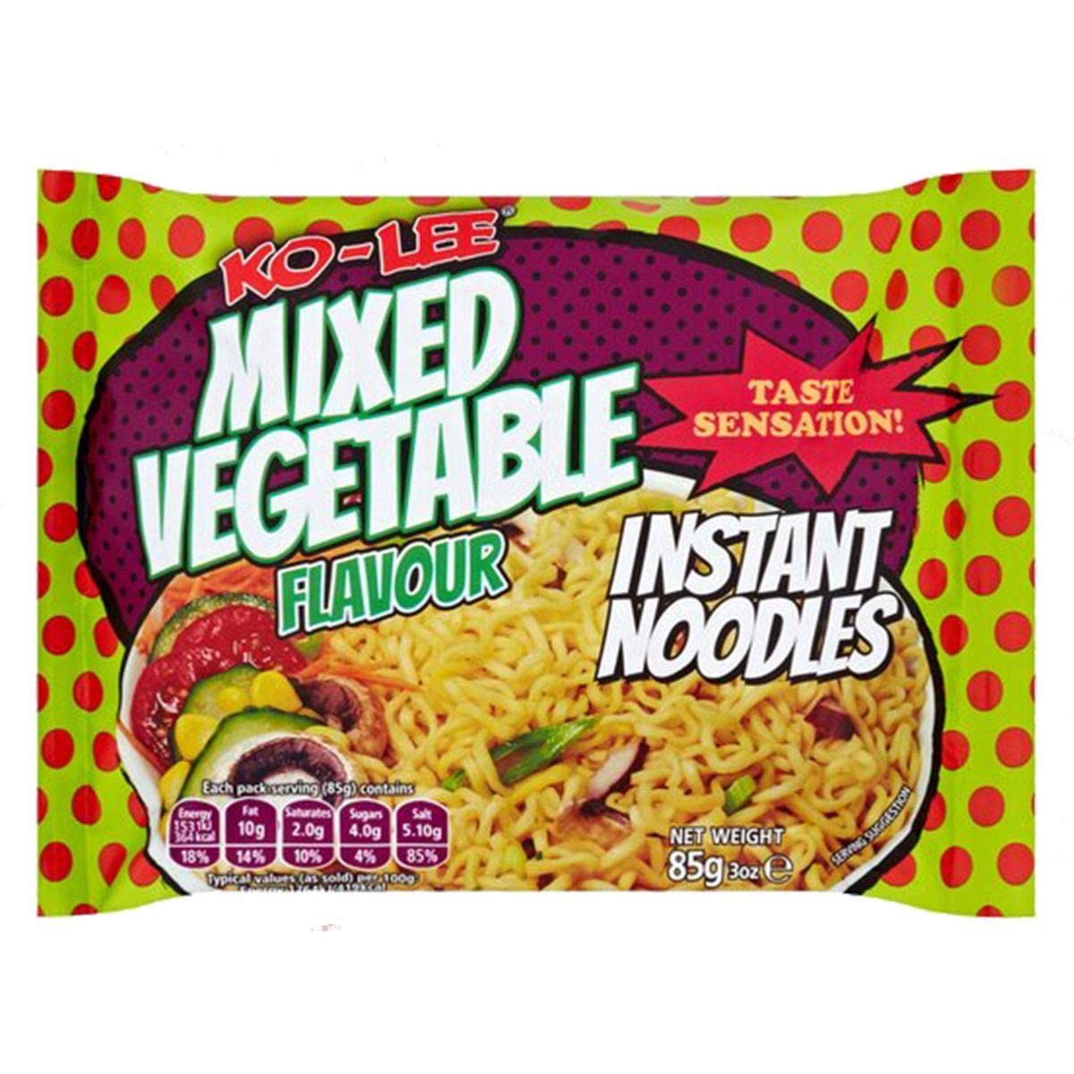Kolee Taste Sensation Instant Noodles Mix Vegetable Flavour (Pack of 30)
