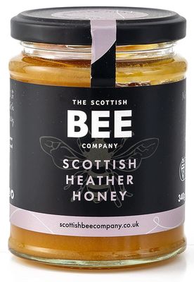 Scottish Heather Honey - 100% Pure & Natural Rare Harvest (Only 6 Weeks a Year) Unpasteurised, Hive-Temperature Maintained Premium Quality, Authentic British Honey, Purity Tested 340g