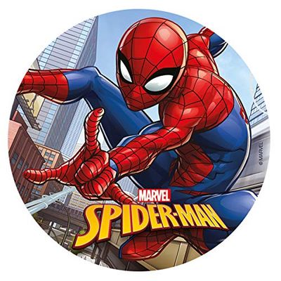 SPIDER-MAN Round 20cm 8 inch Edible WAFER cake topper. Licensed Product. Dekora.