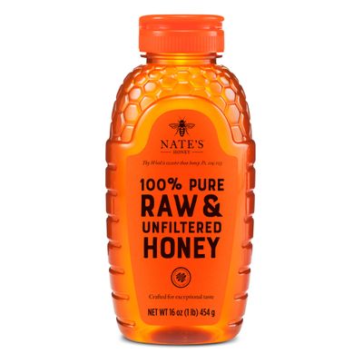 Nature Nate's 100% Pure, Raw and Unfiltered Honey, 16 Ounce