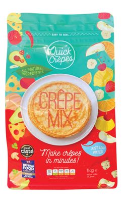 Award-Winning Luxury Pancake and Crêpe Mix - 1kg Resealable Bag. Just Add Water for Authentic French Crêpes. Perfect for Sweet & Savoury Crêpes and Pancakes Award-Winning Luxury Pancake and Crêpe Mix - 1kg Resealable Bag. Just Add Water for Authentic French Crêpes. Perfect for Sweet & Savoury Crêpes and Pancakes