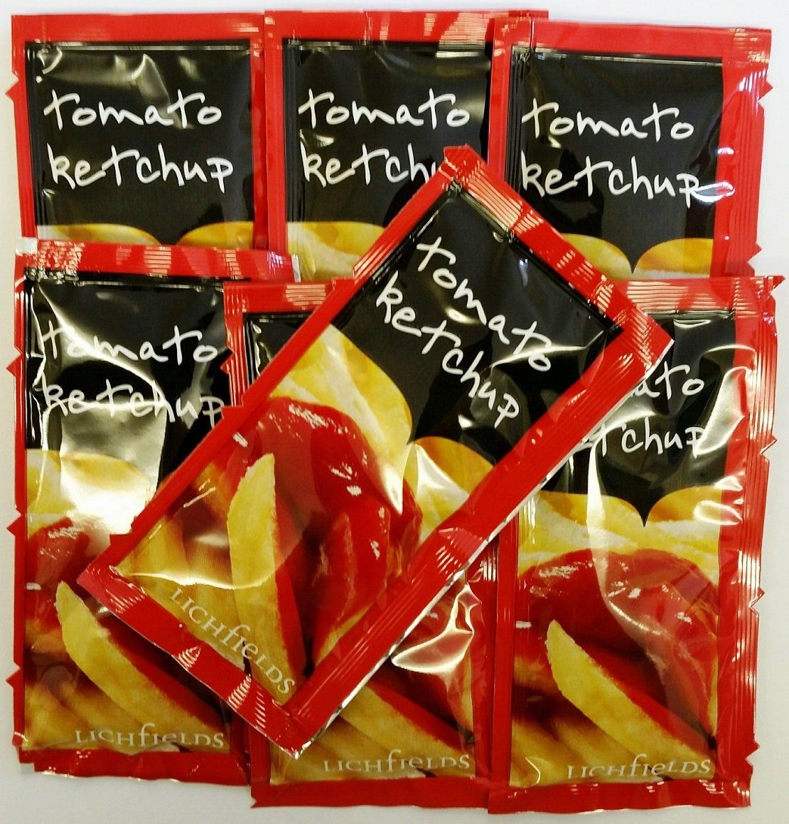 50 (2 x 25) Lichfields Tomato Ketchup - Individual 10g Sachets