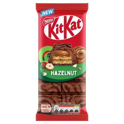 KitKat Hazelnut filled Dark &amp; Milk Chocolate Crispy Wafer Sharing Bar, 99g